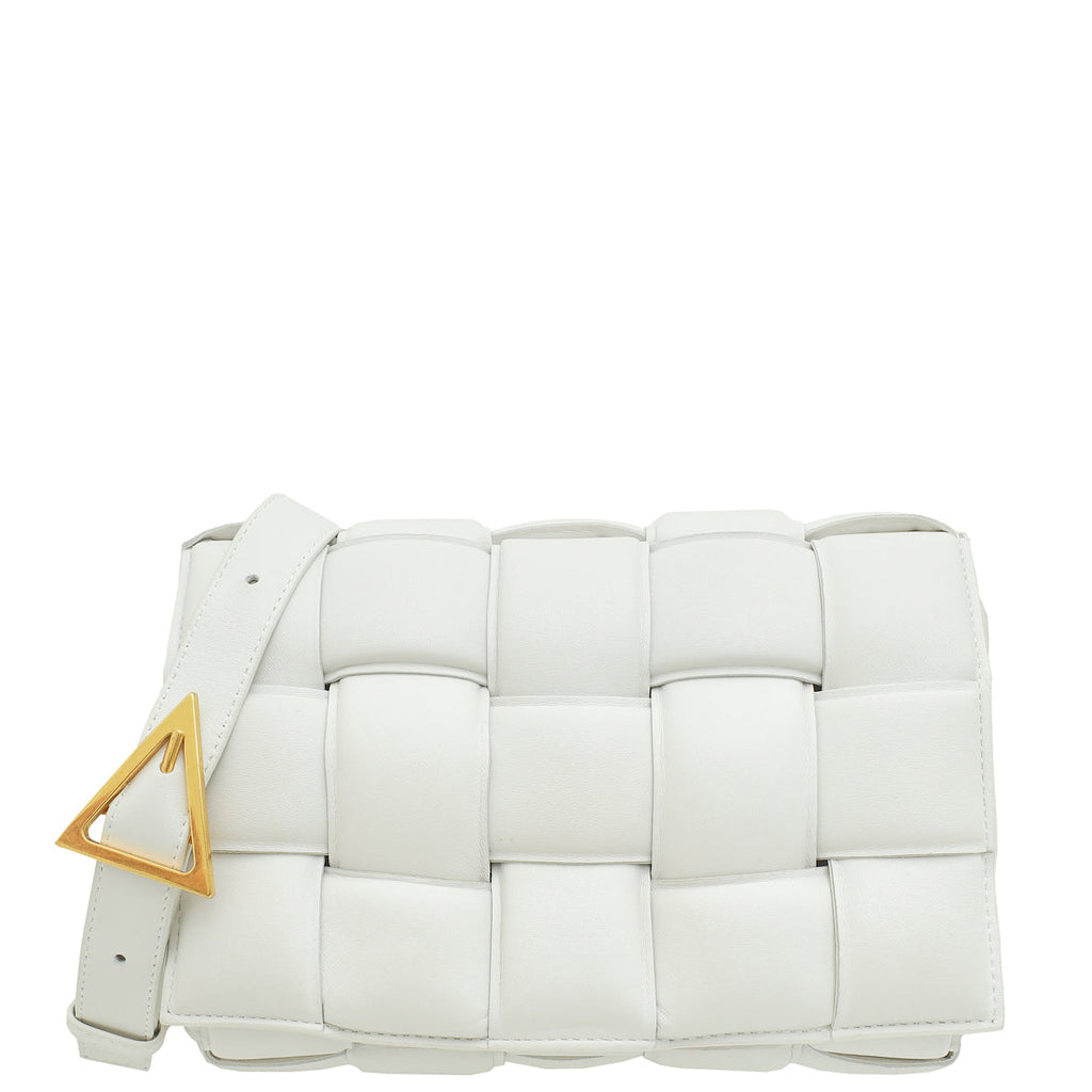 Bottega Veneta Chalk Padded Cassette Medium Bag