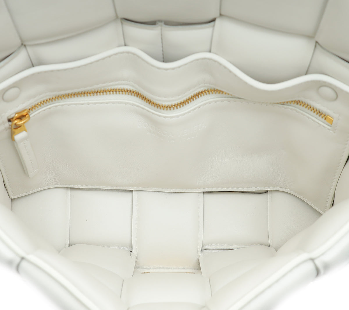 Bottega Veneta Chalk Padded Cassette Medium Bag