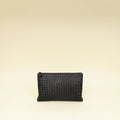Bottega Veneta Black Intrecciato Pouch
