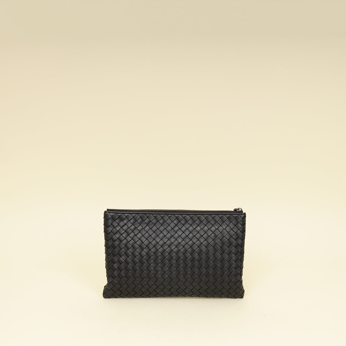 Bottega Veneta Black Intrecciato Pouch
