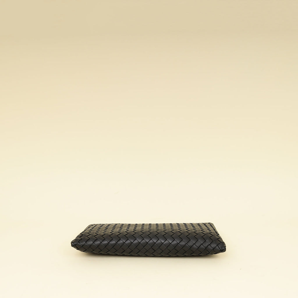 Bottega Veneta Black Intrecciato Pouch