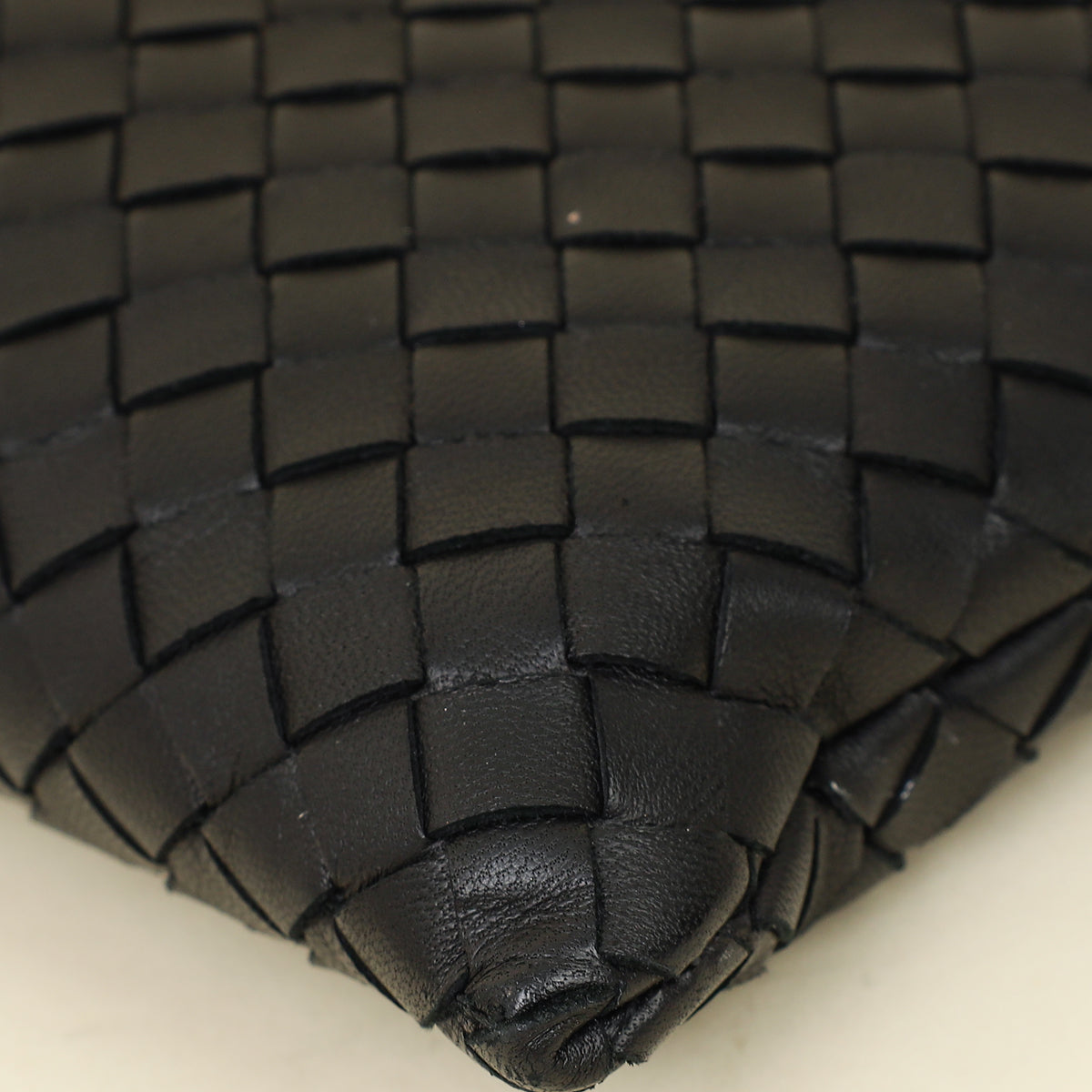 Bottega Veneta Black Intrecciato Pouch