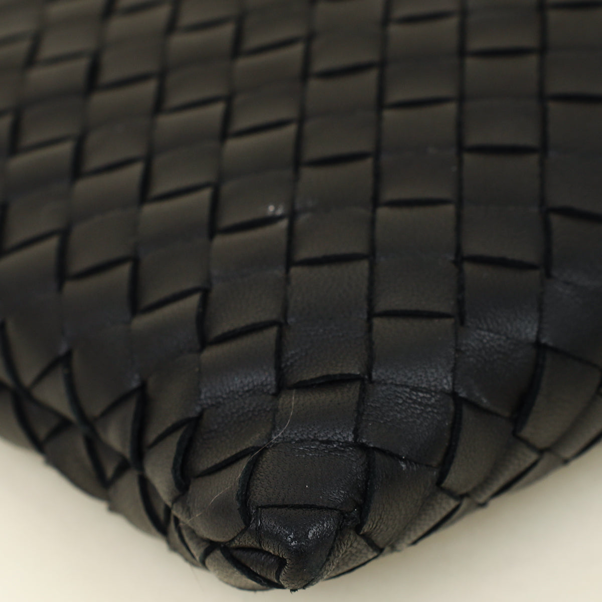 Bottega Veneta Black Intrecciato Pouch