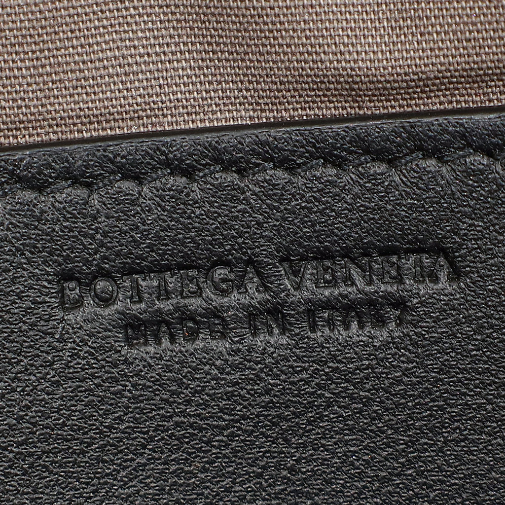 Bottega Veneta Black Intrecciato Pouch
