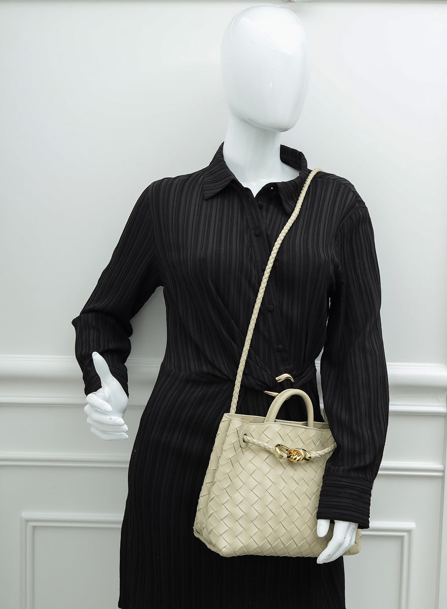 Bottega Veneta Light Butterscotch Small Andiamo Shoulder Bag