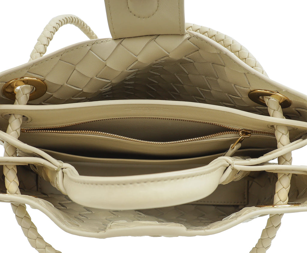 Bottega Veneta Light Butterscotch Small Andiamo Shoulder Bag