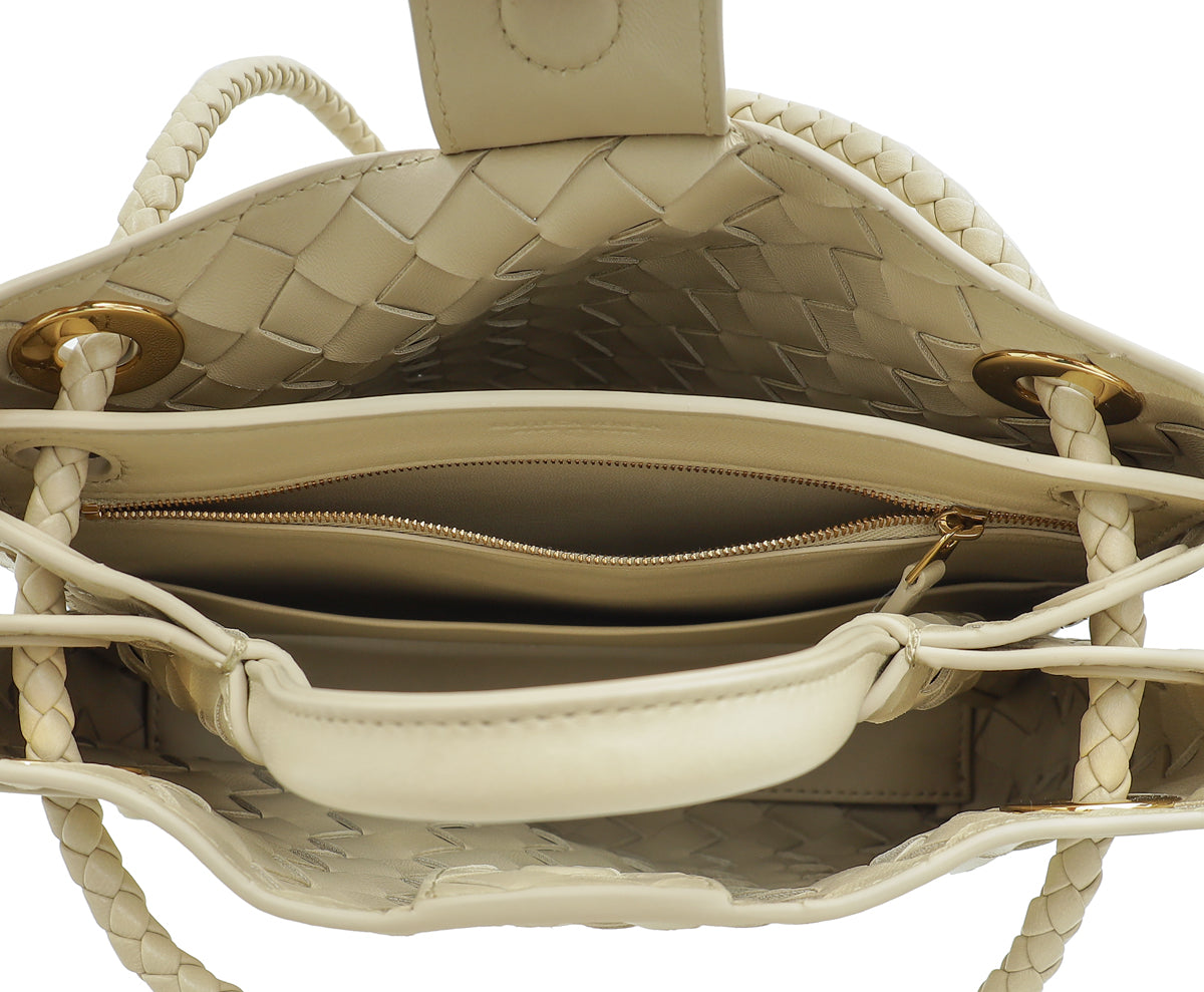 Bottega Veneta Light Butterscotch Small Andiamo Shoulder Bag
