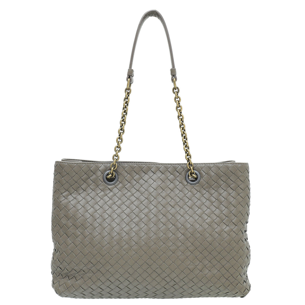 Bottega Veneta Dark Etoupe Intrecciato Classic Tote Bag