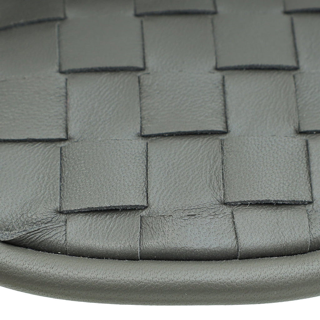 Bottega Veneta Dark Grey Intrecciato Gemelli Bag