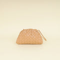 Bottega Veneta Nude Intrecciato Nappa Mini Pouch