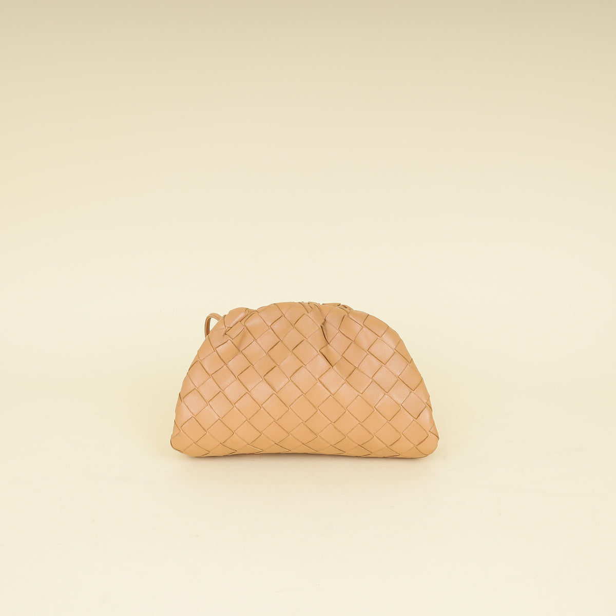 Bottega Veneta Nude Intrecciato Nappa Mini Pouch