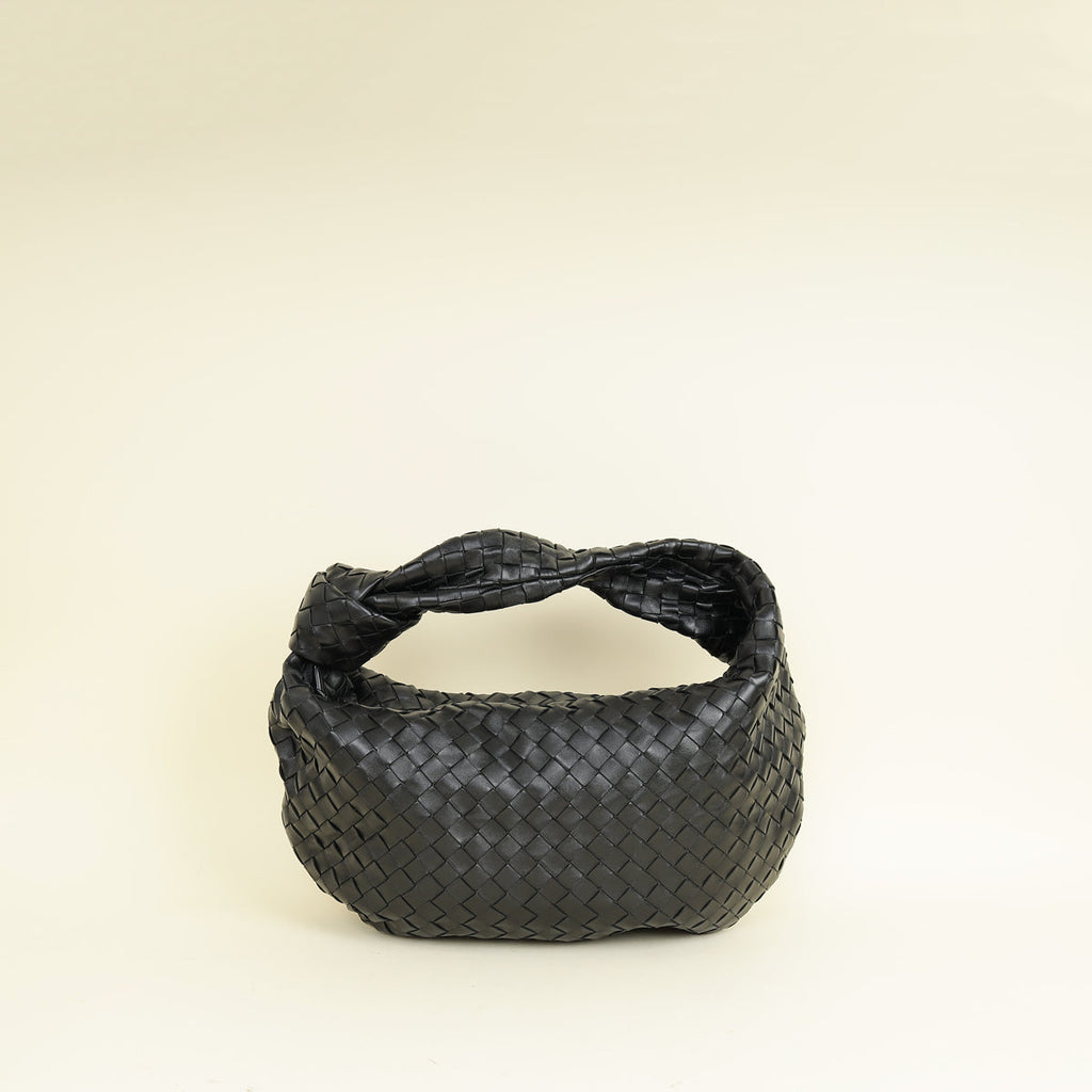 Bottega Veneta Black Intrecciato Nappa Classic Jodie Bag
