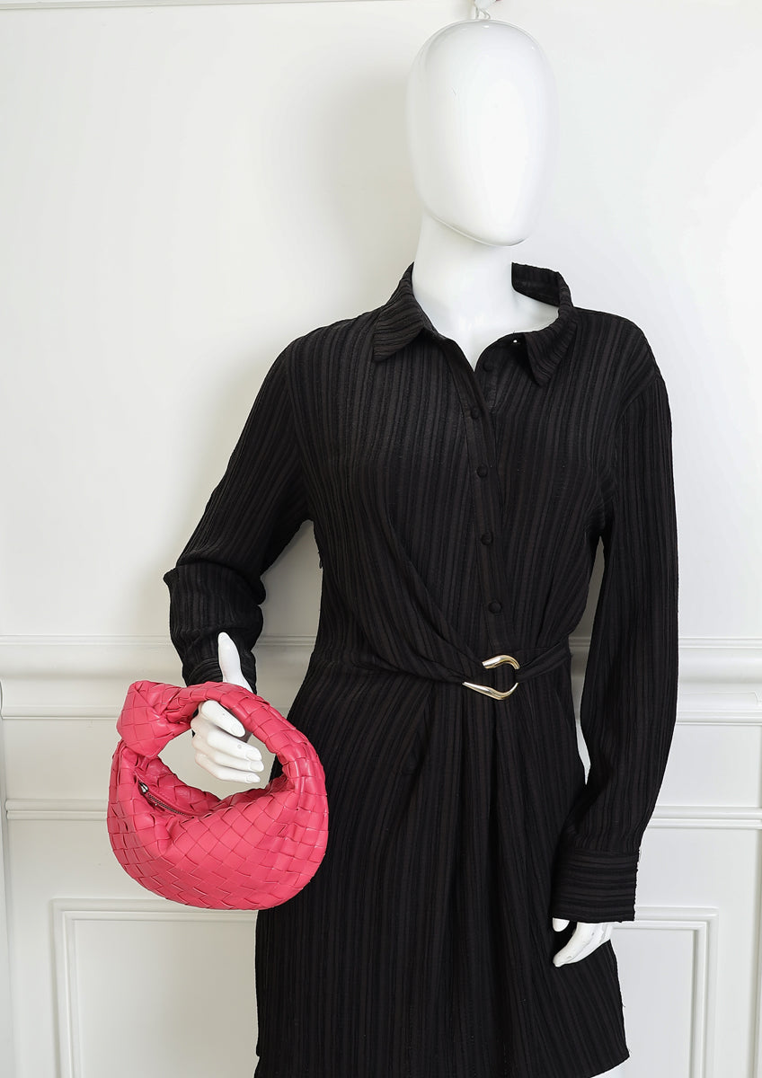 Bottega Veneta Fuchsia Intrecciato Mini Jodie Bag