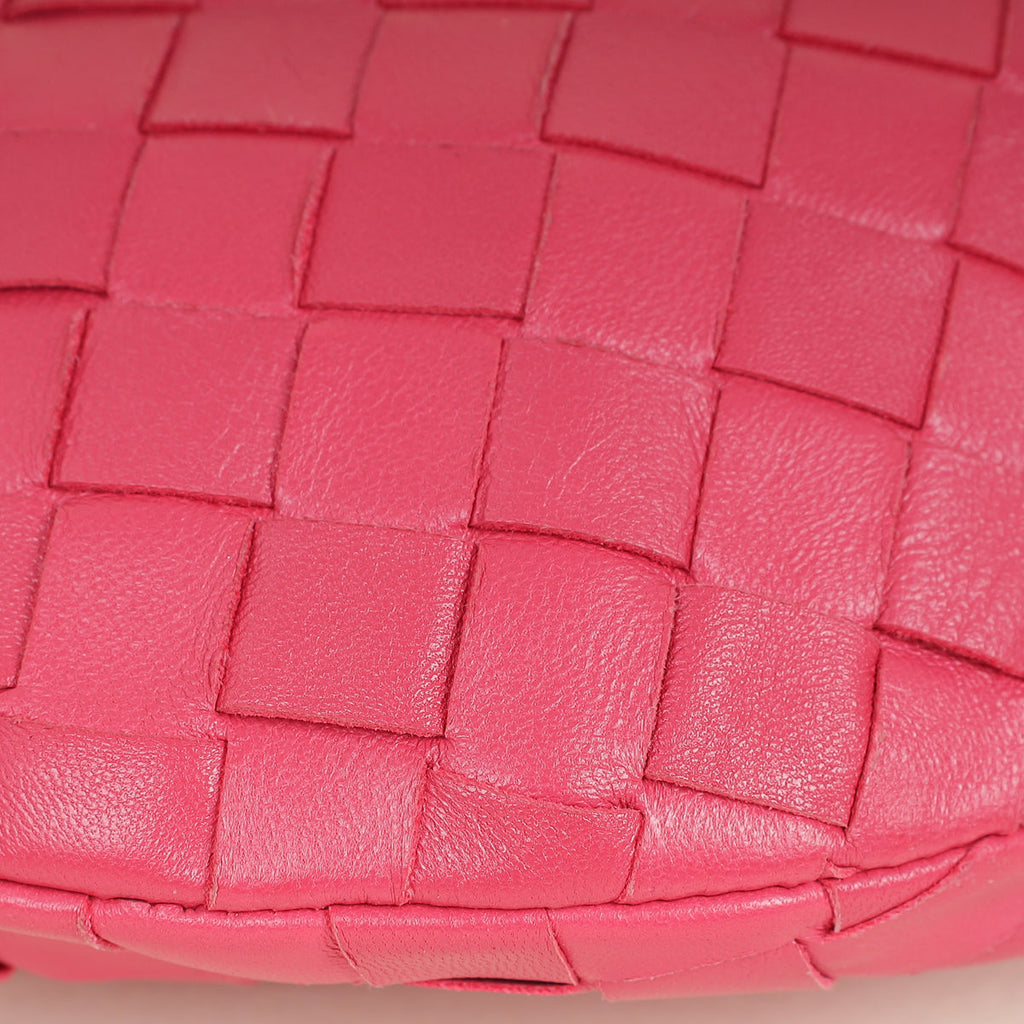 Bottega Veneta Fuchsia Intrecciato Mini Jodie Bag