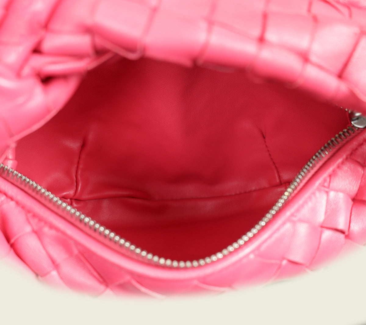 Bottega Veneta Fuchsia Intrecciato Mini Jodie Bag
