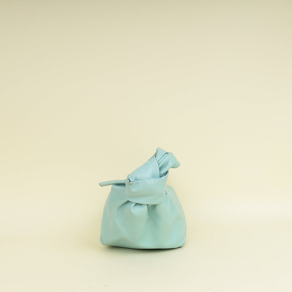 Bottega Veneta Light Blue Double Knot Mini Bag