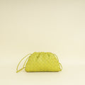 Bottega Veneta Lime Green Intrecciato Mini Pouch