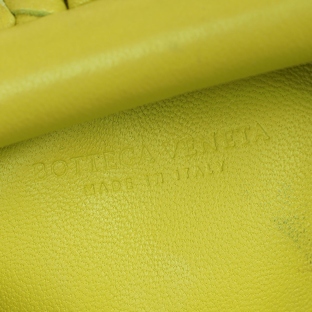 Bottega Veneta Lime Green Intrecciato Mini Pouch