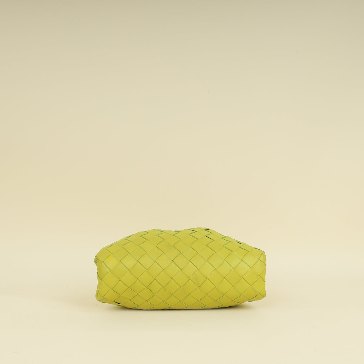 Bottega Veneta Lime Green Intrecciato Mini Pouch