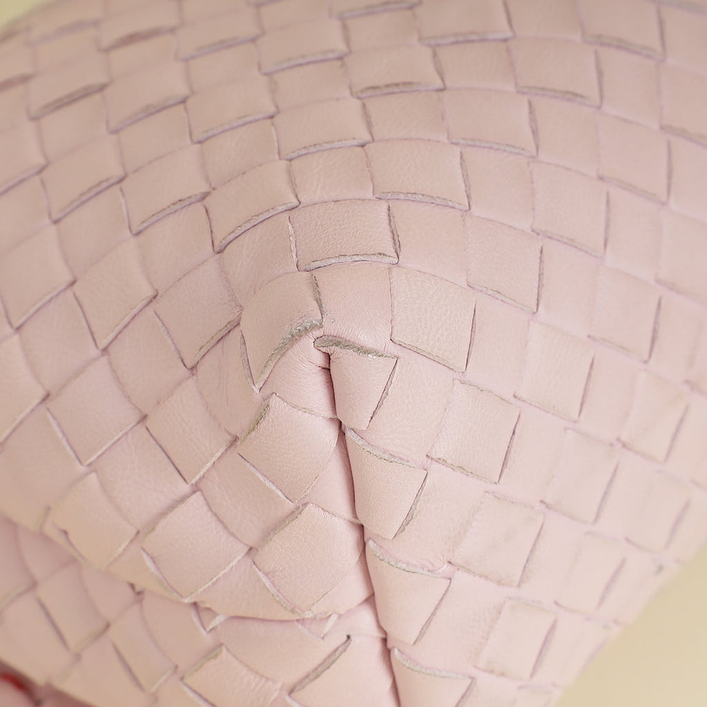 Bottega Veneta Pink Intrecciato Olimpia Baby Bag