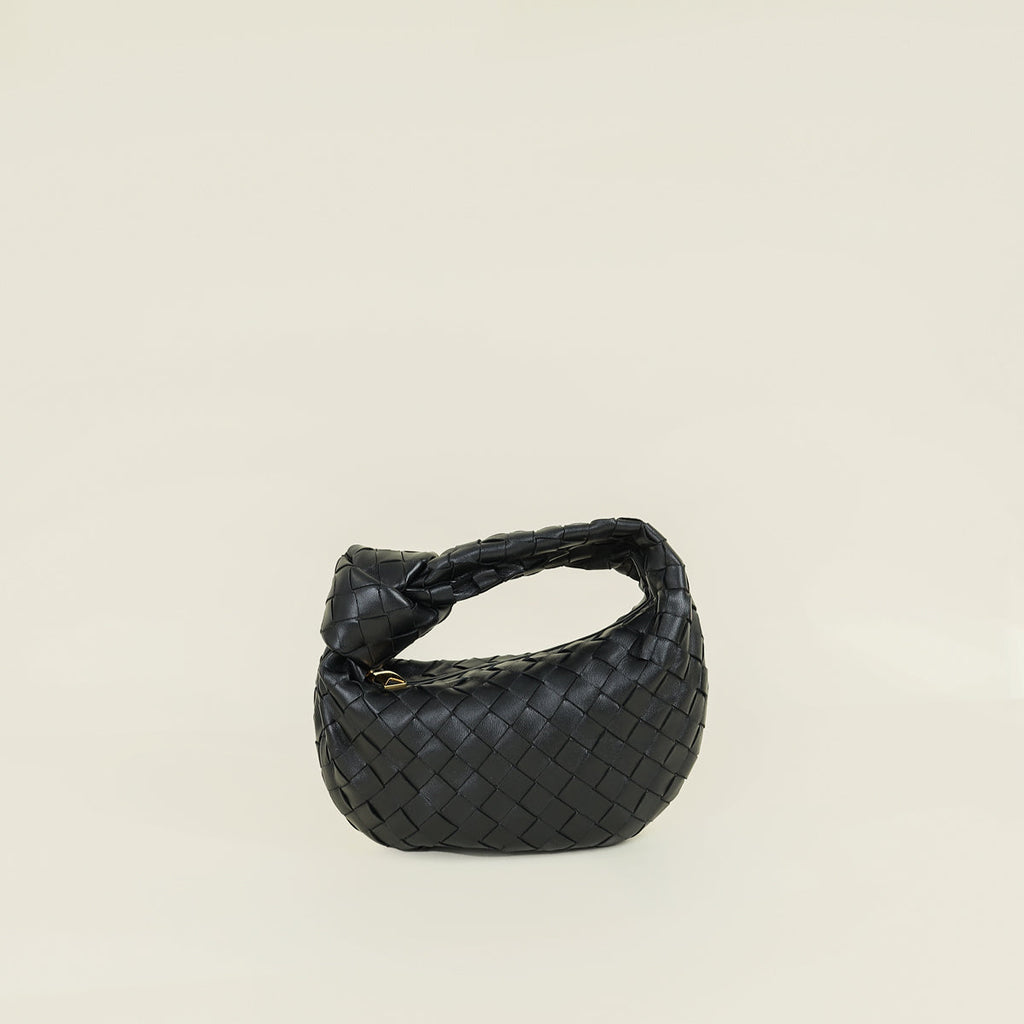 Bottega Veneta Black Intrecciato Nappa Mini Jodie Bag