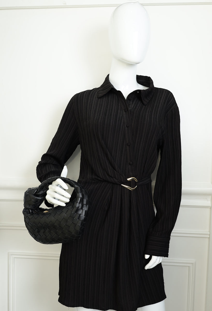 Bottega Veneta Black Intrecciato Nappa Mini Jodie Bag