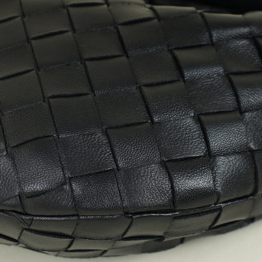 Bottega Veneta Black Intrecciato Nappa Mini Jodie Bag