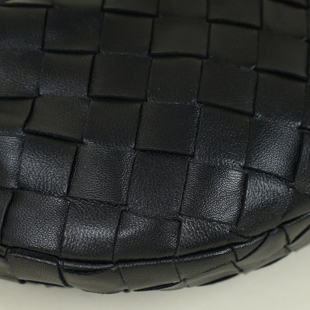 Bottega Veneta Black Intrecciato Nappa Mini Jodie Bag