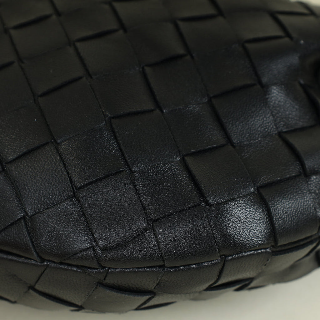 Bottega Veneta Black Intrecciato Nappa Mini Jodie Bag