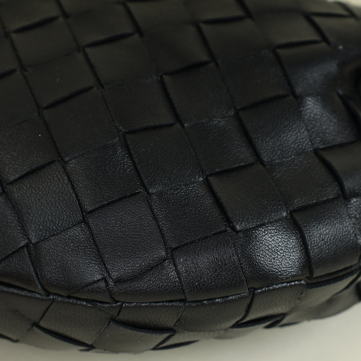 Bottega Veneta Black Intrecciato Nappa Mini Jodie Bag