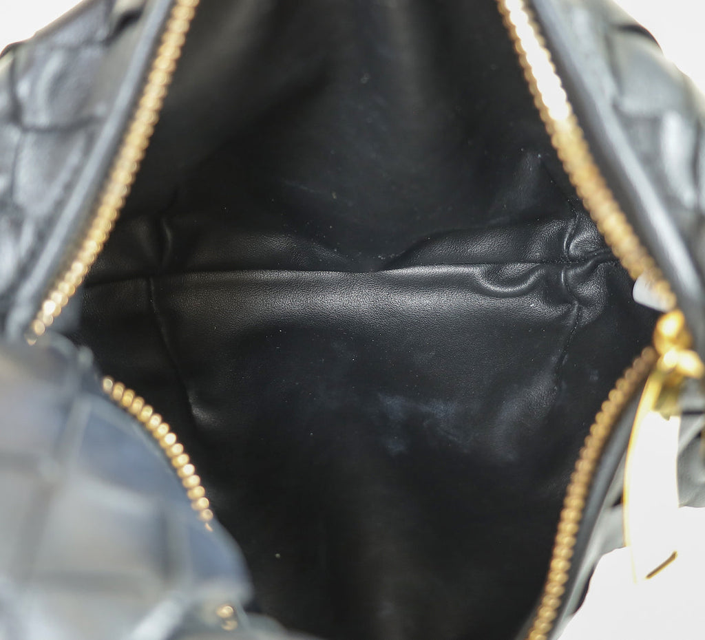 Bottega Veneta Black Intrecciato Nappa Mini Jodie Bag