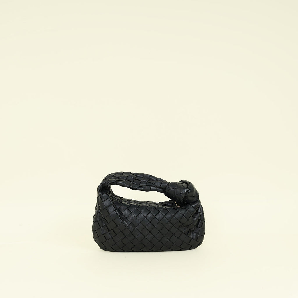 Bottega Veneta Black Intrecciato Nappa Jodie Mini Bag