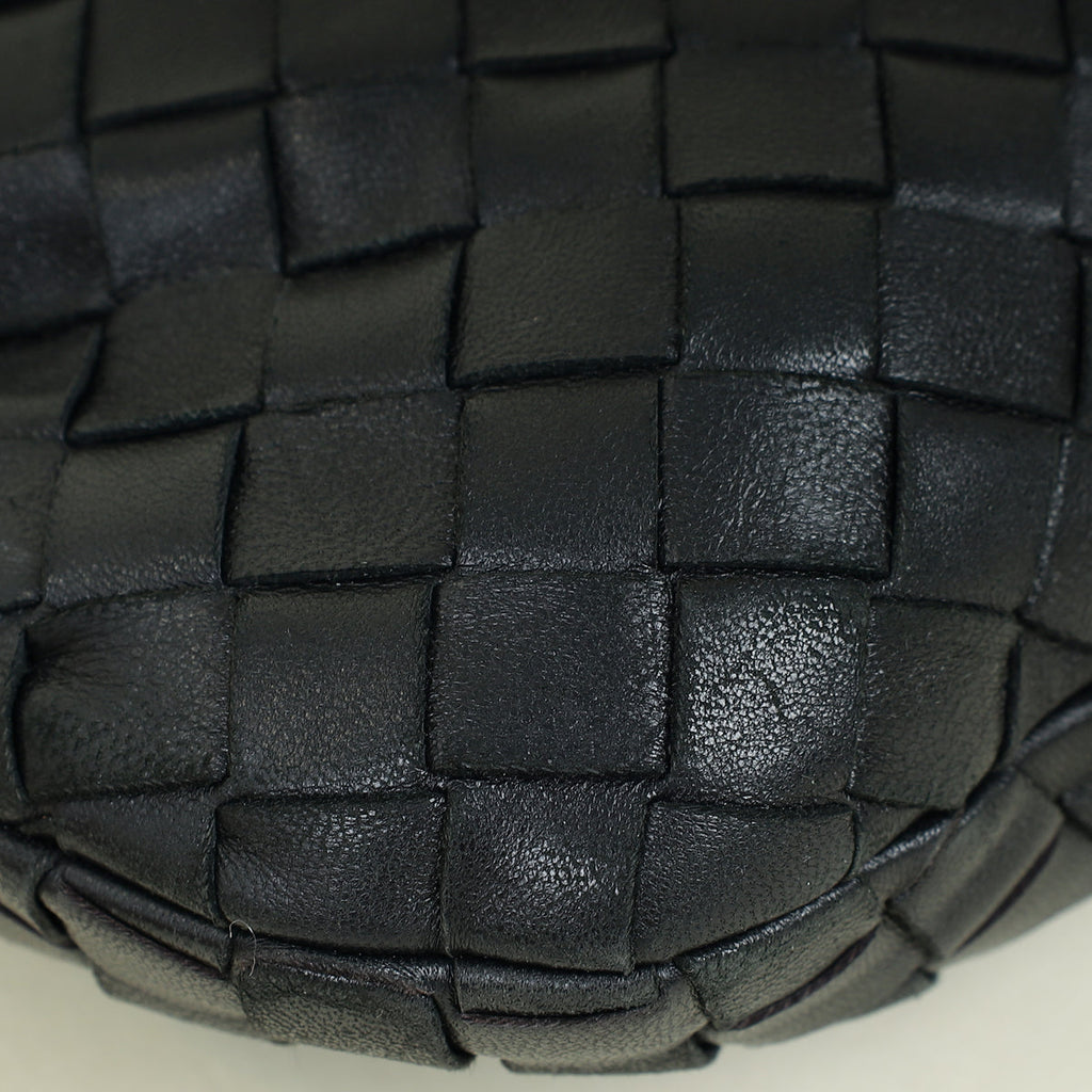 Bottega Veneta Black Intrecciato Nappa Jodie Mini Bag