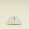 Bottega Veneta Plaster White Intrecciato The Pouch Clutch Bag