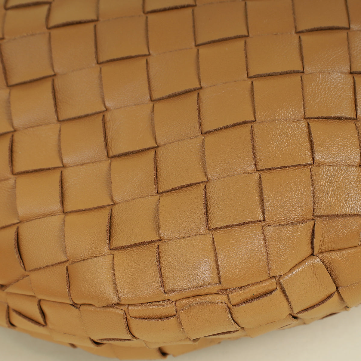 Bottega Veneta Camel Intrecciato Nappa Jodie Small Bag