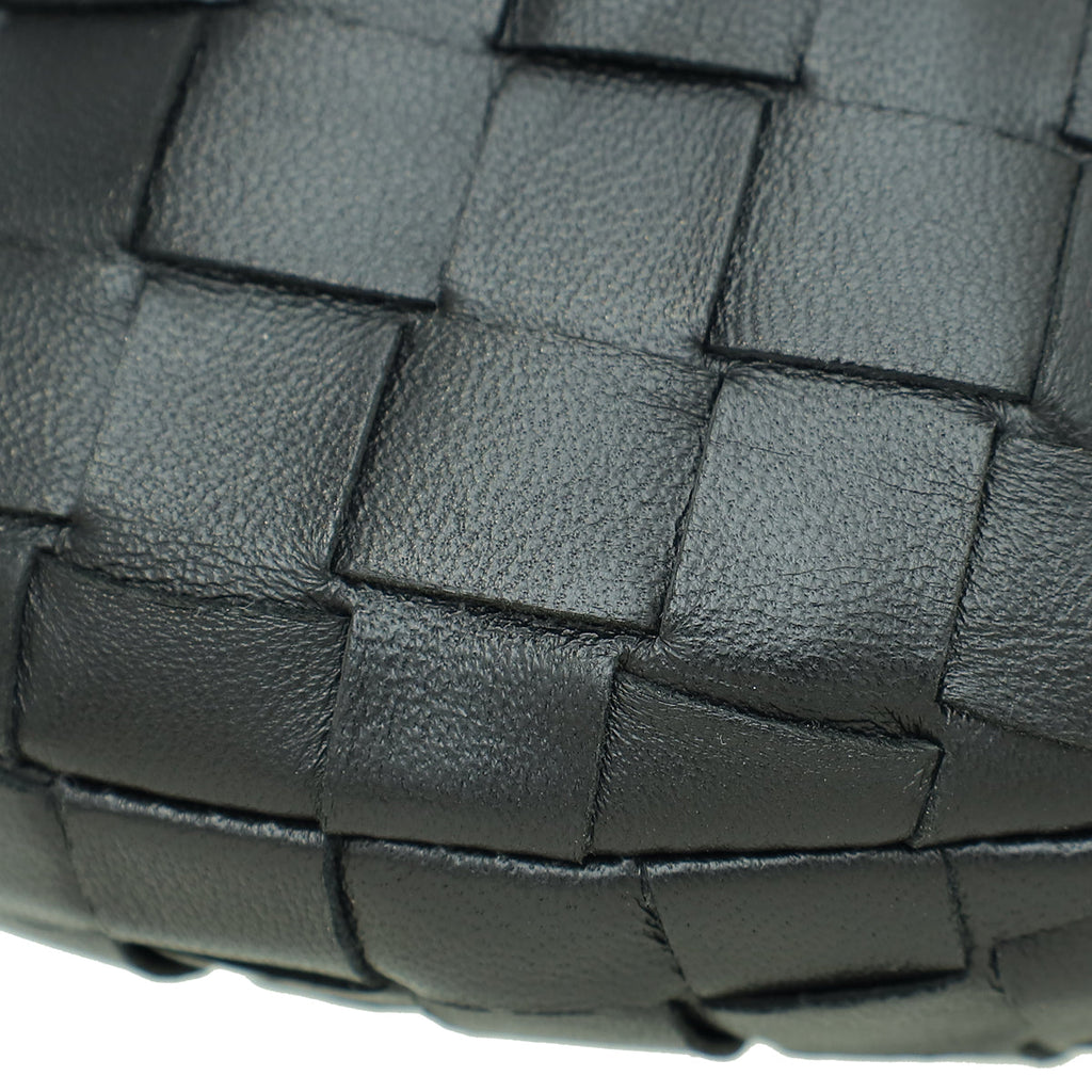 Bottega Veneta Black Intrecciato Nappa Jodie Mini Bag