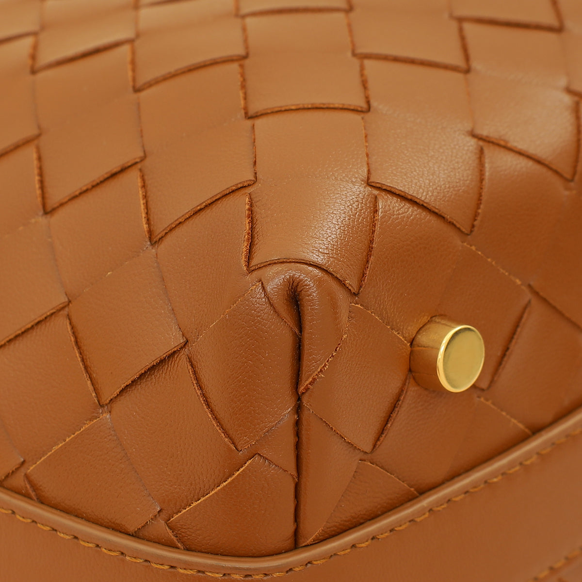 Bottega Veneta Brown Intrecciato Nappa Mini Wallace Bag