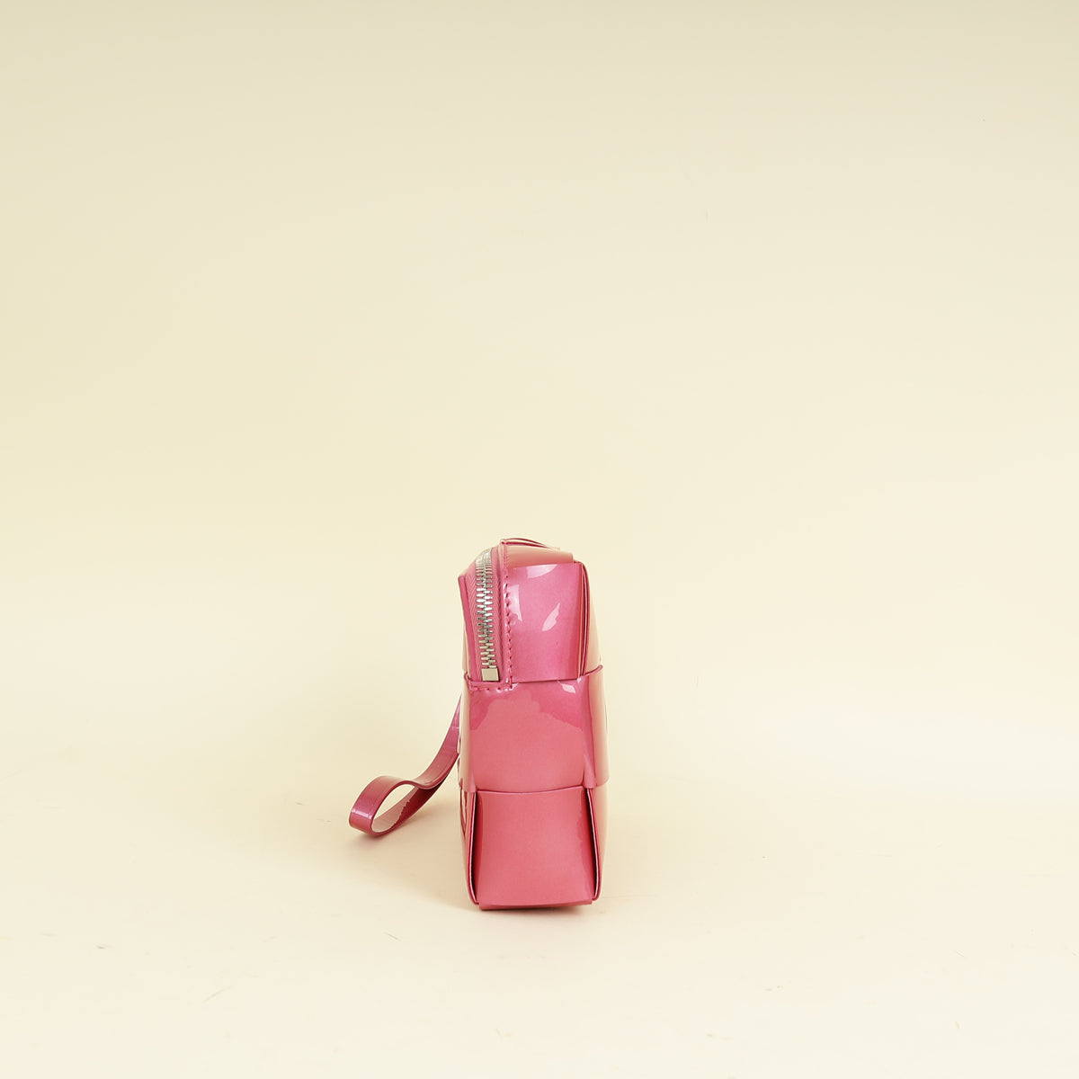Bottega Veneta Azalea Metallic Intreccio Pouch
