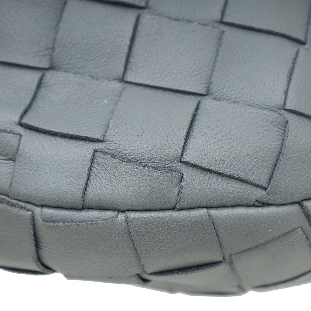 Bottega Veneta Grey Intrecciato Nappa Mini Jodie Bag