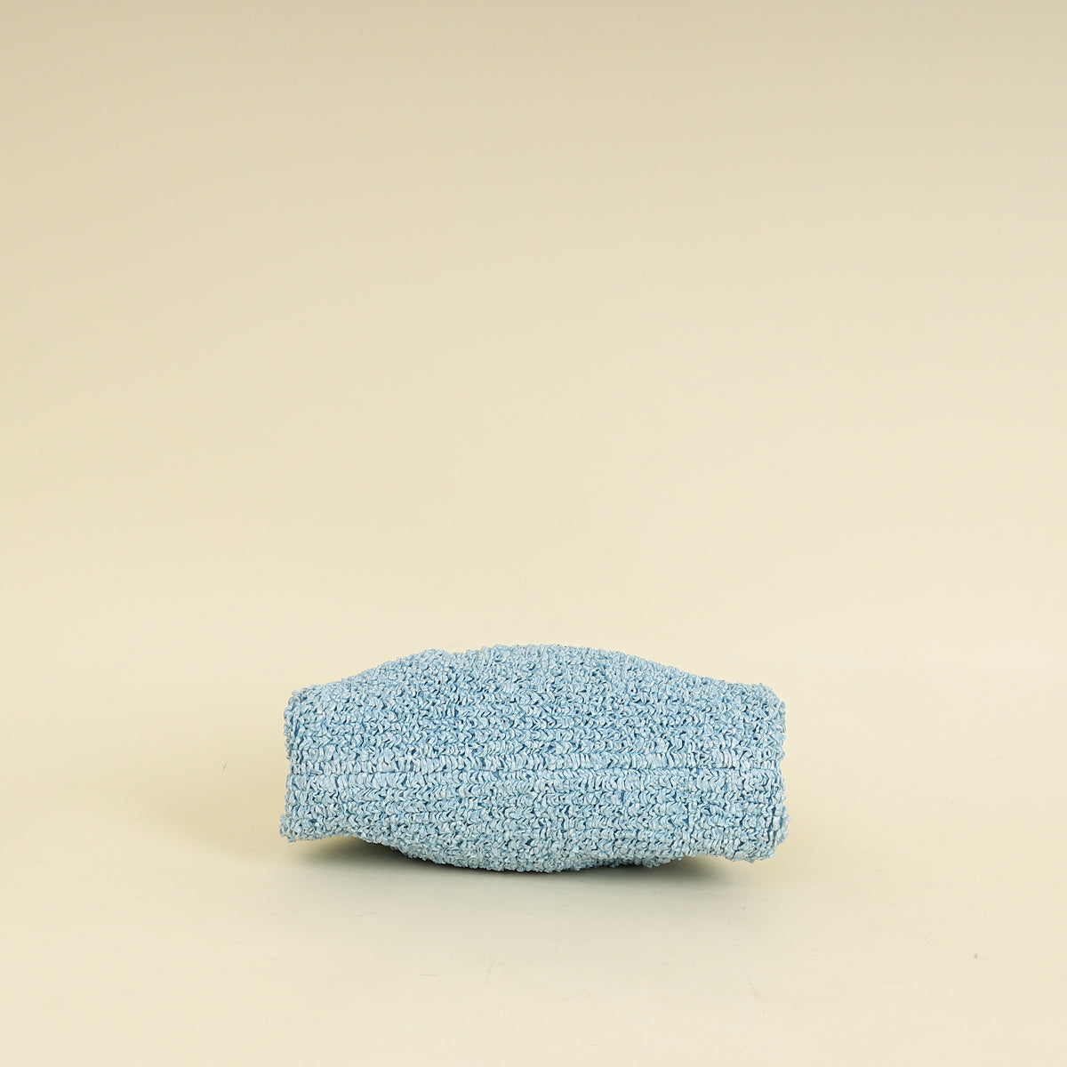 Bottega Veneta Light Blue Curly Raffia Mini Pouch Bag