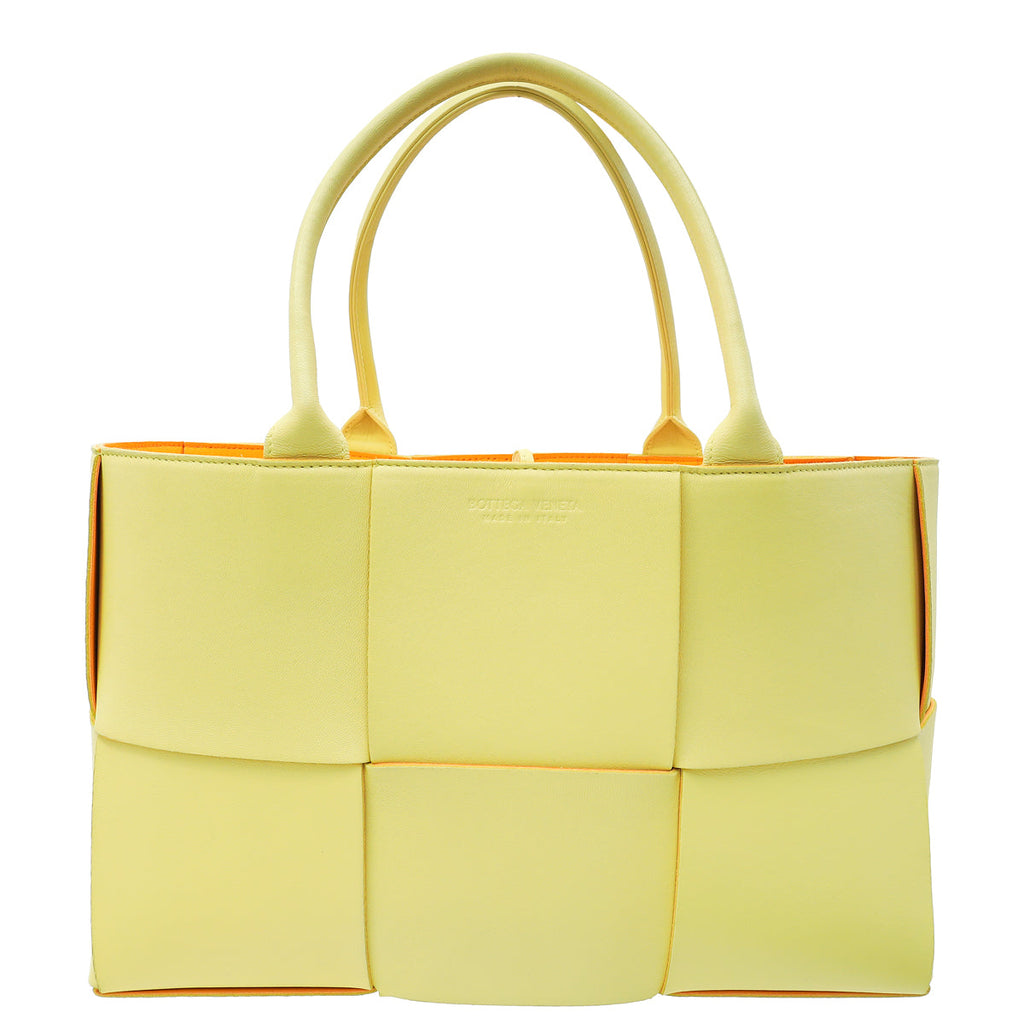 Bottega Veneta Bicolor Maxi Intrecciato Arco Tote Medium Bag