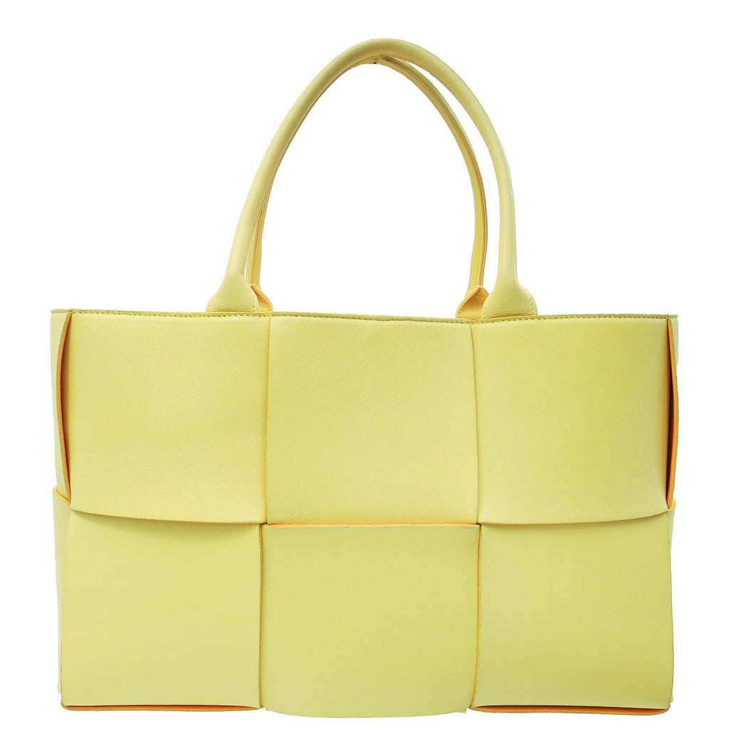 Bottega Veneta Bicolor Maxi Intrecciato Arco Tote Medium Bag