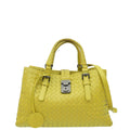 Bottega Veneta Lime Intrecciato Nappa Roma Bag