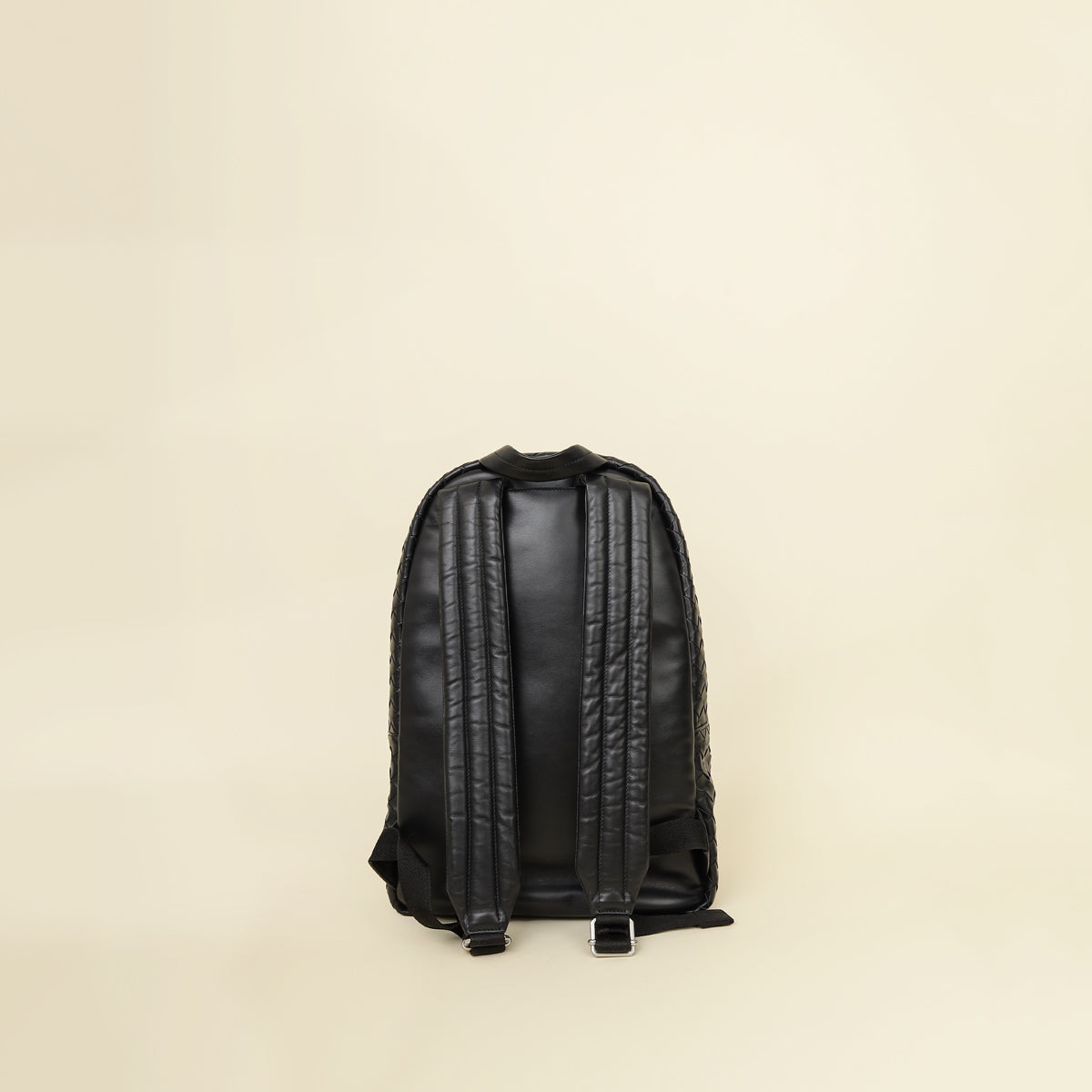 Bottega Veneta Black Intrecciato Backpack Bag