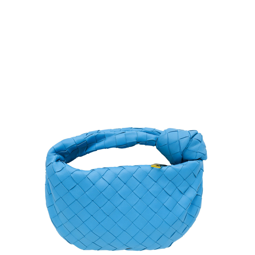 Bottega Veneta Blue Intrecciato Mini Jodie Bag