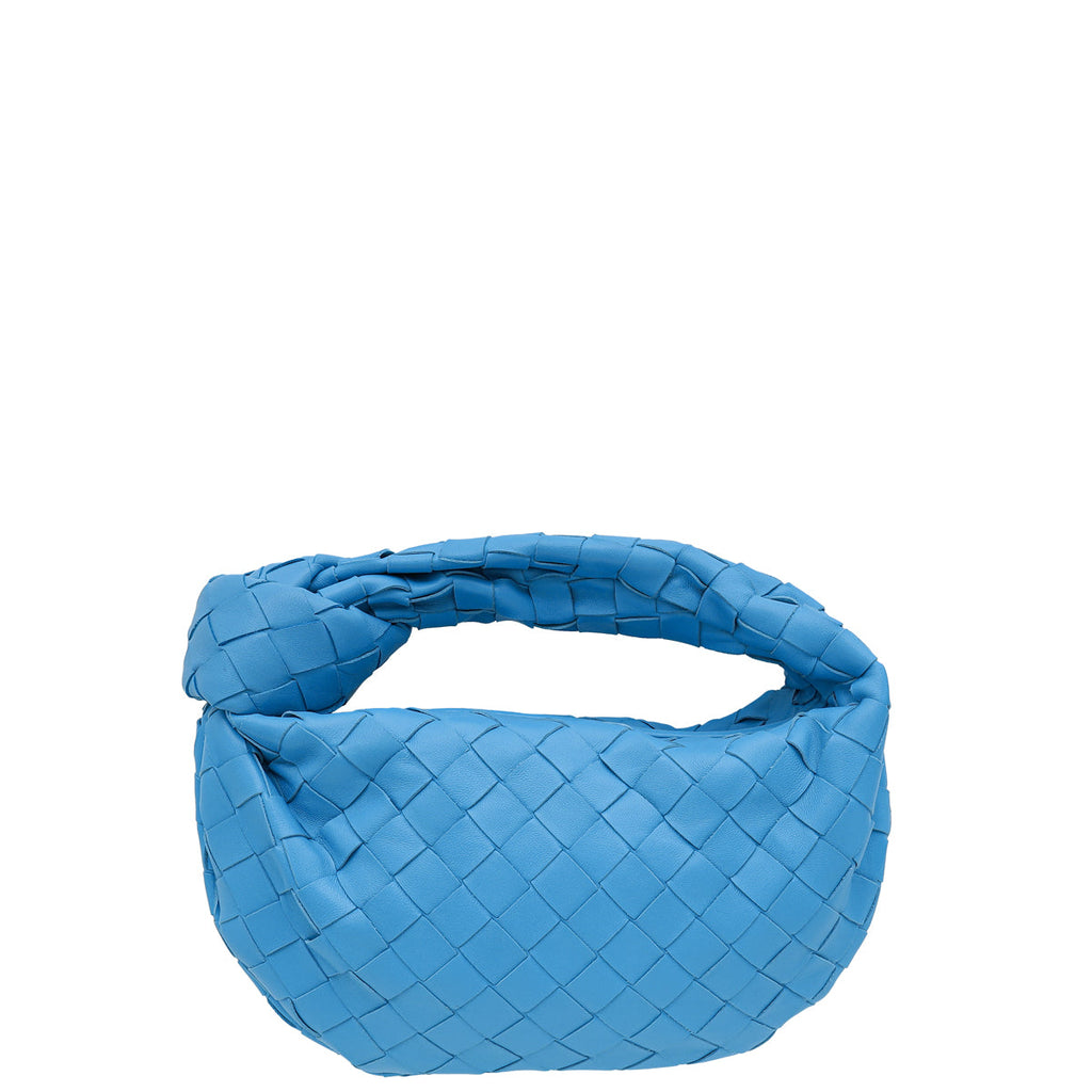 Bottega Veneta Blue Intrecciato Mini Jodie Bag