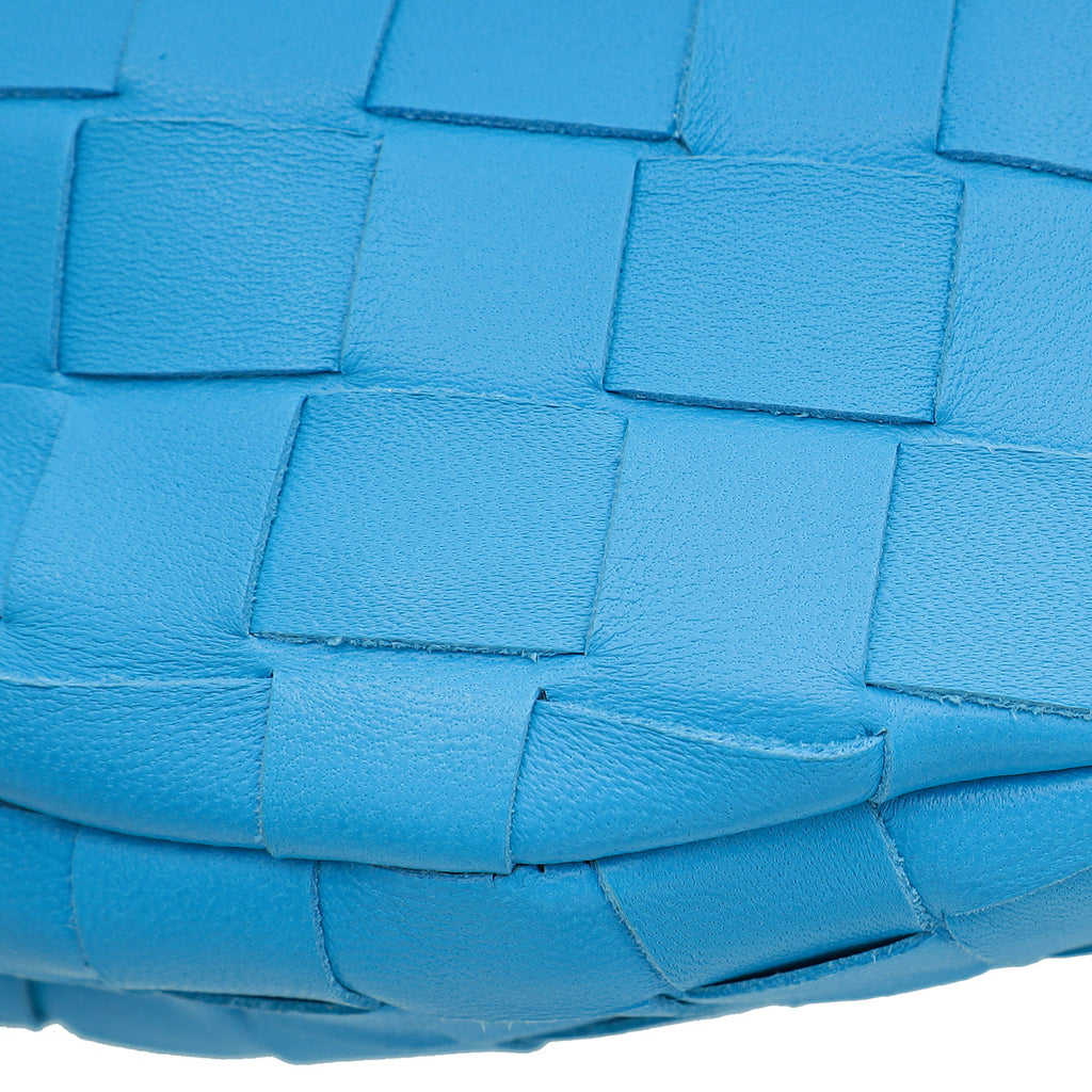 Bottega Veneta Blue Intrecciato Mini Jodie Bag