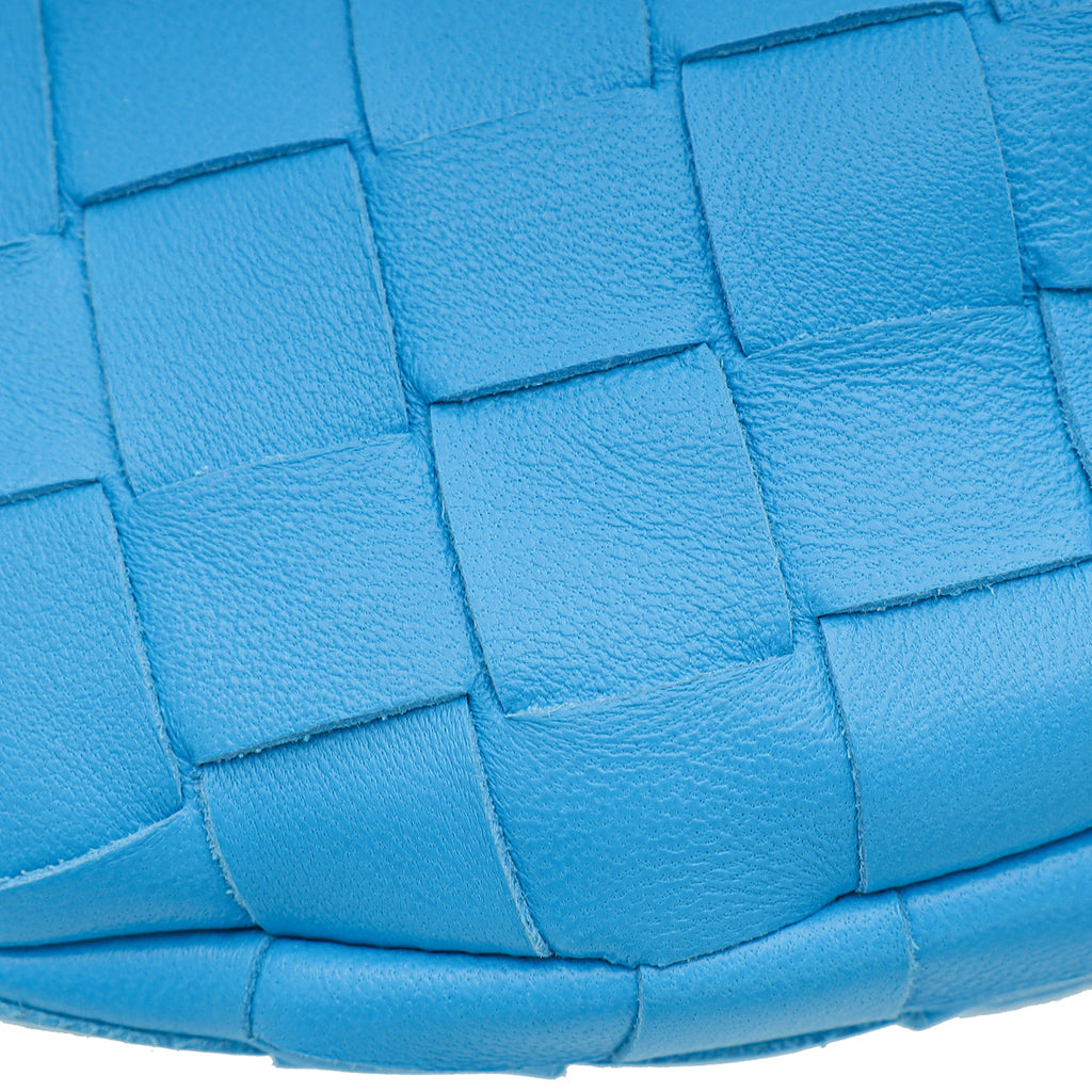 Bottega Veneta Blue Intrecciato Mini Jodie Bag