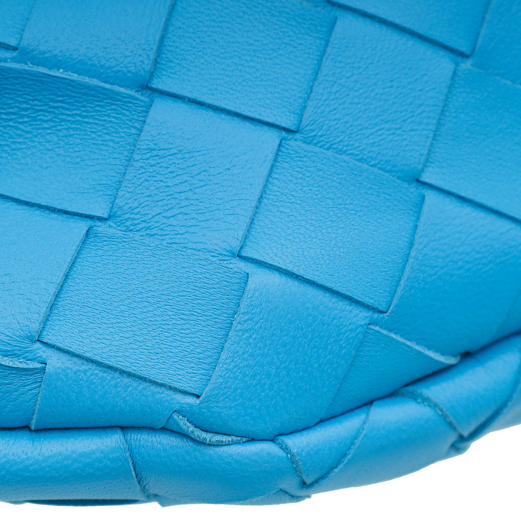 Bottega Veneta Blue Intrecciato Mini Jodie Bag
