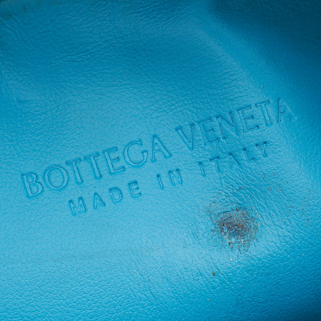 Bottega Veneta Blue Intrecciato Mini Jodie Bag